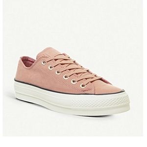 Converse Mauve Pink CTAS LIFT OX Platform Sneakers